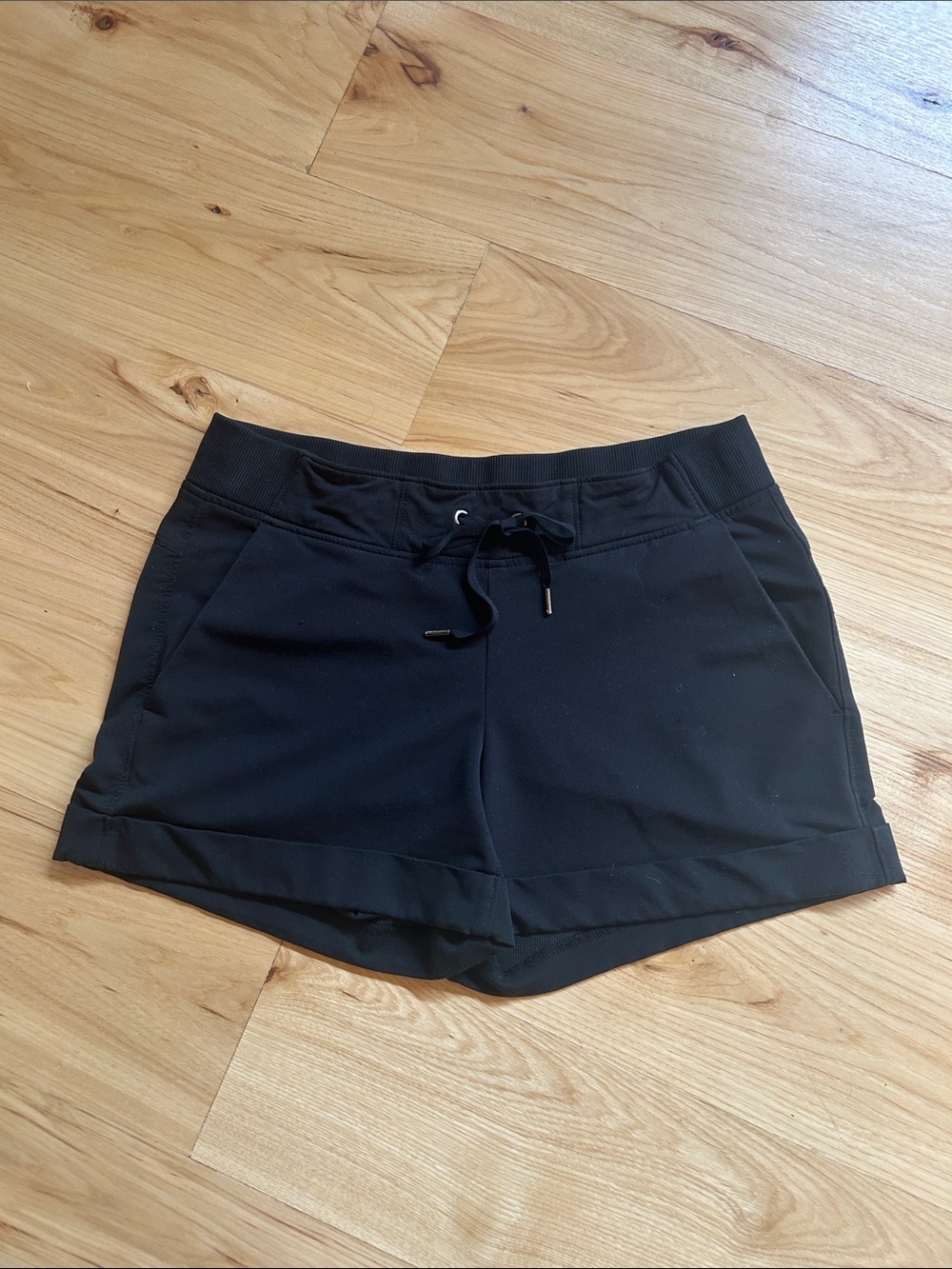 Athleta Black Performance Drawstring Shorts